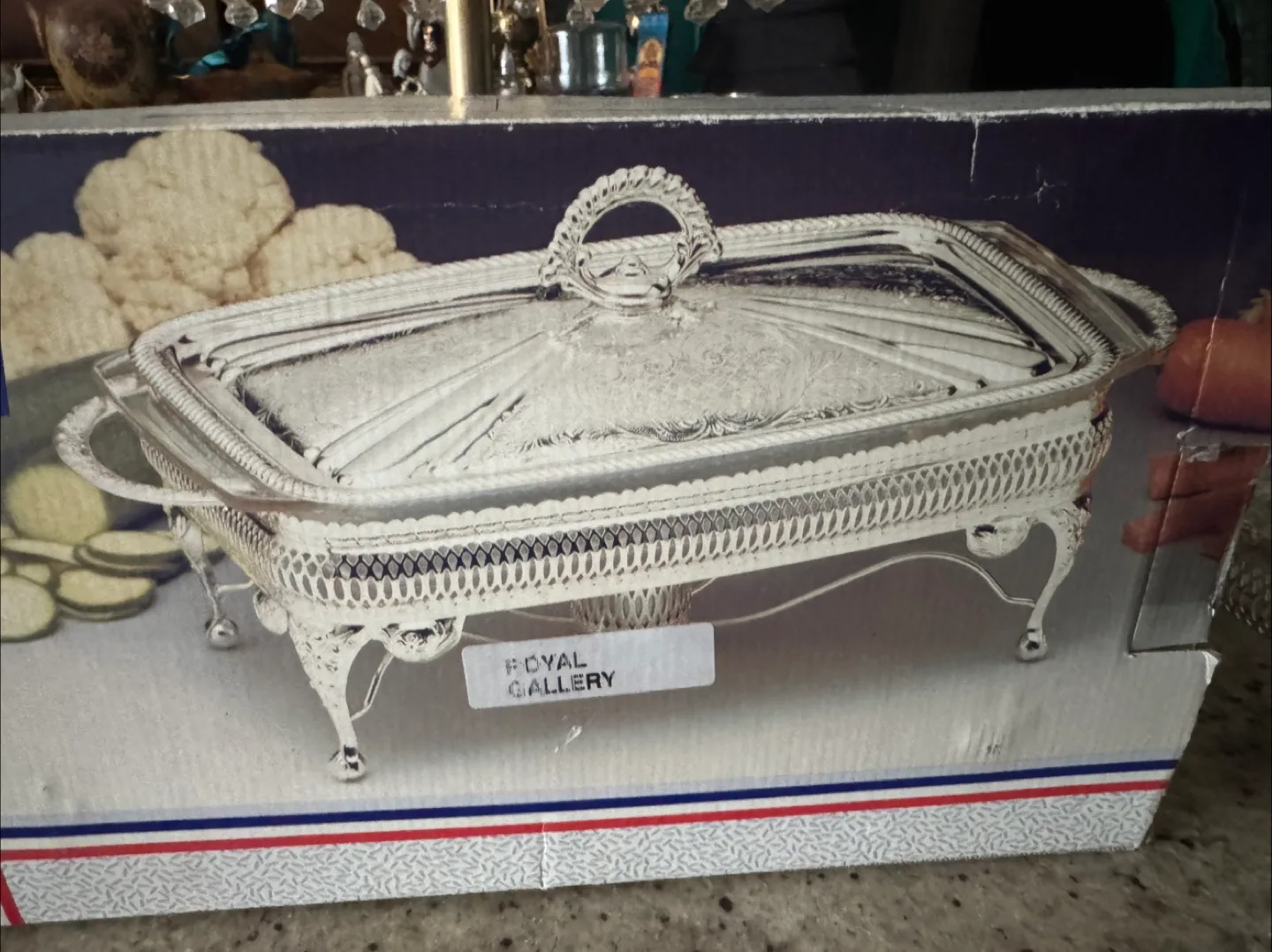 Set of 3 Royal Gallery Silver Chafing Dish, Queen Anne thumbnail