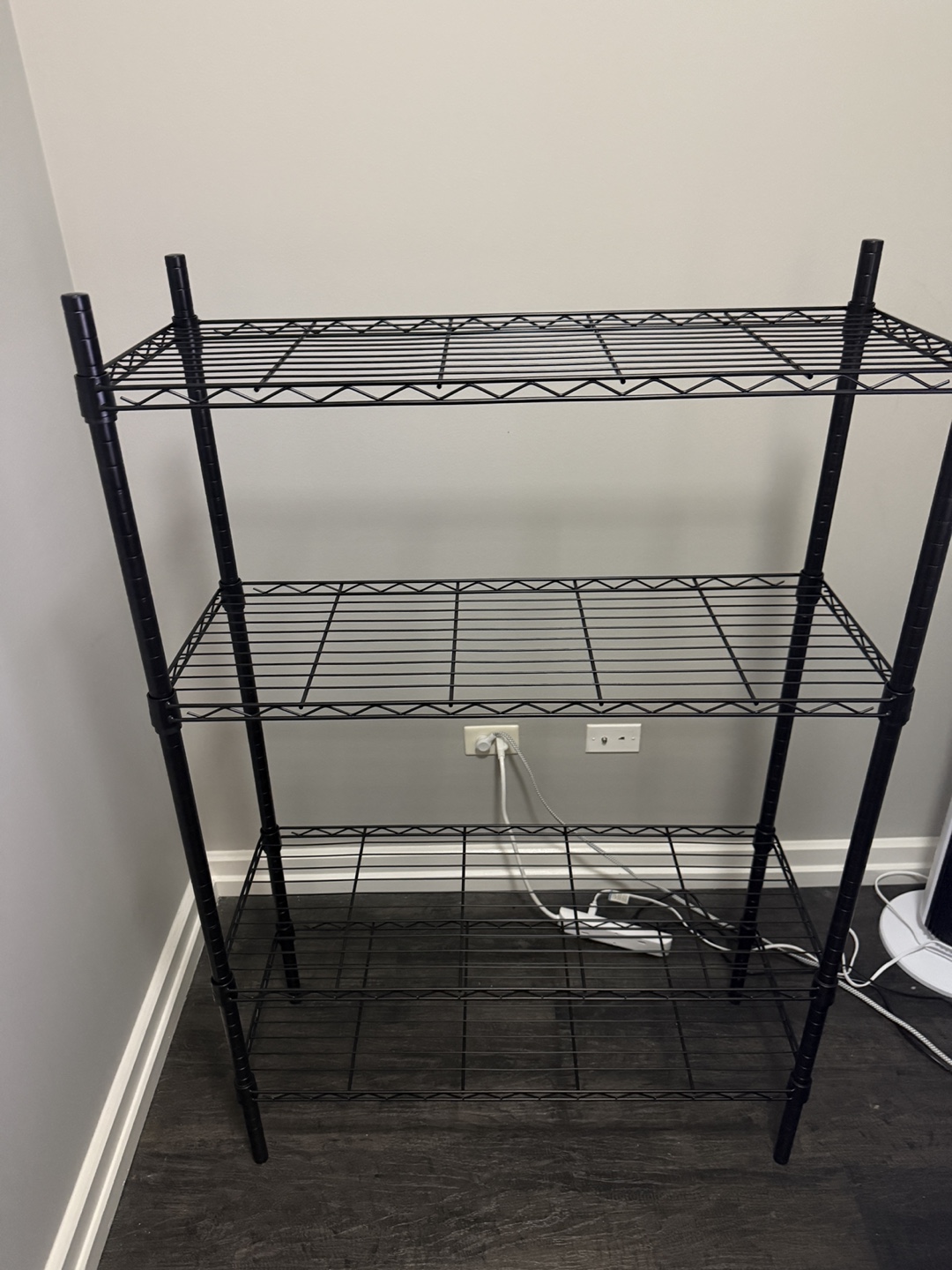 Black Wire Shelf Rack - photo 2