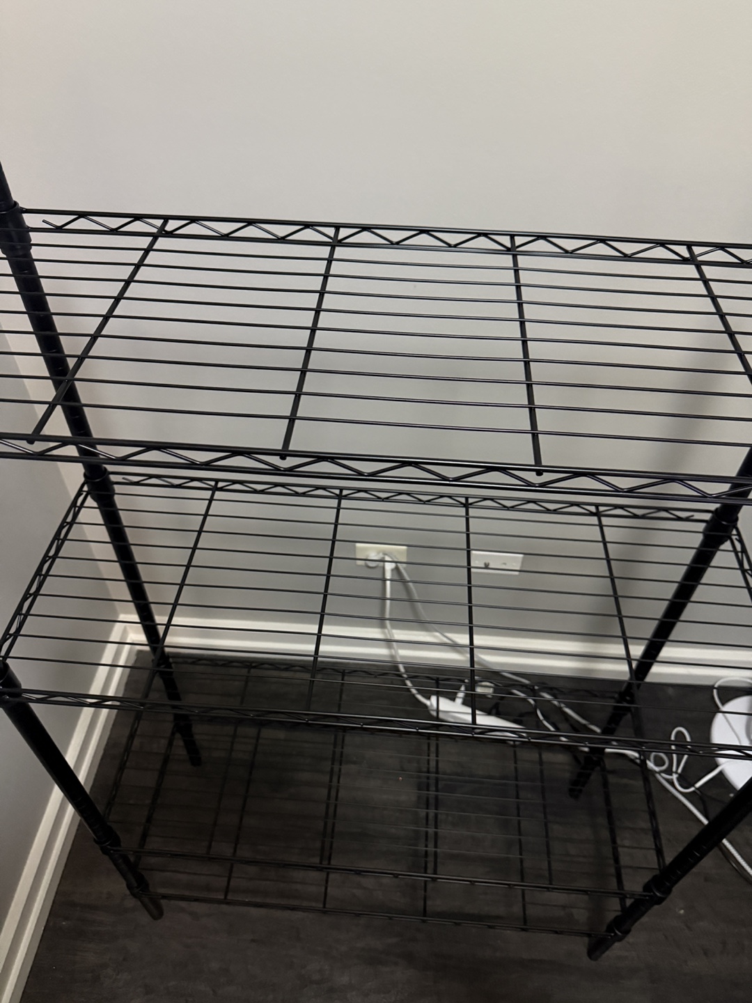 Black Wire Shelf Rack