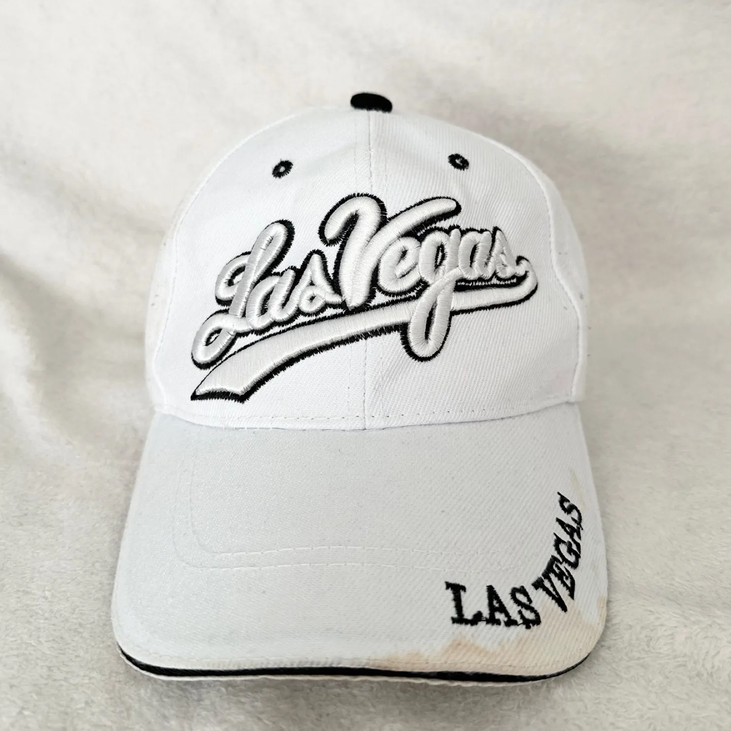 Las Vegas White Baseball Cap thumbnail
