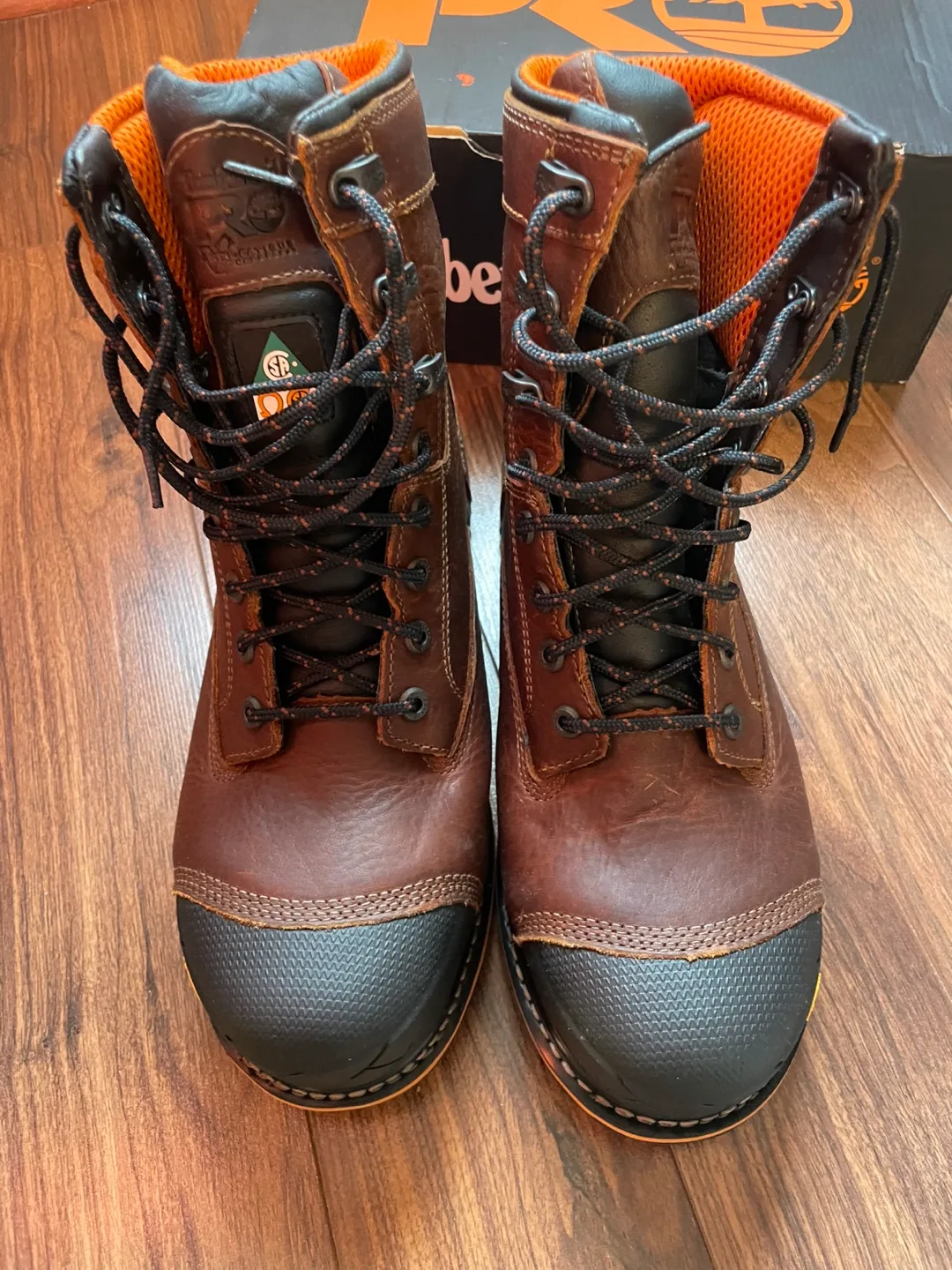 Timberland PRO 8" Mens Brown Leather Work Boots - Size 10 image indicator(3)