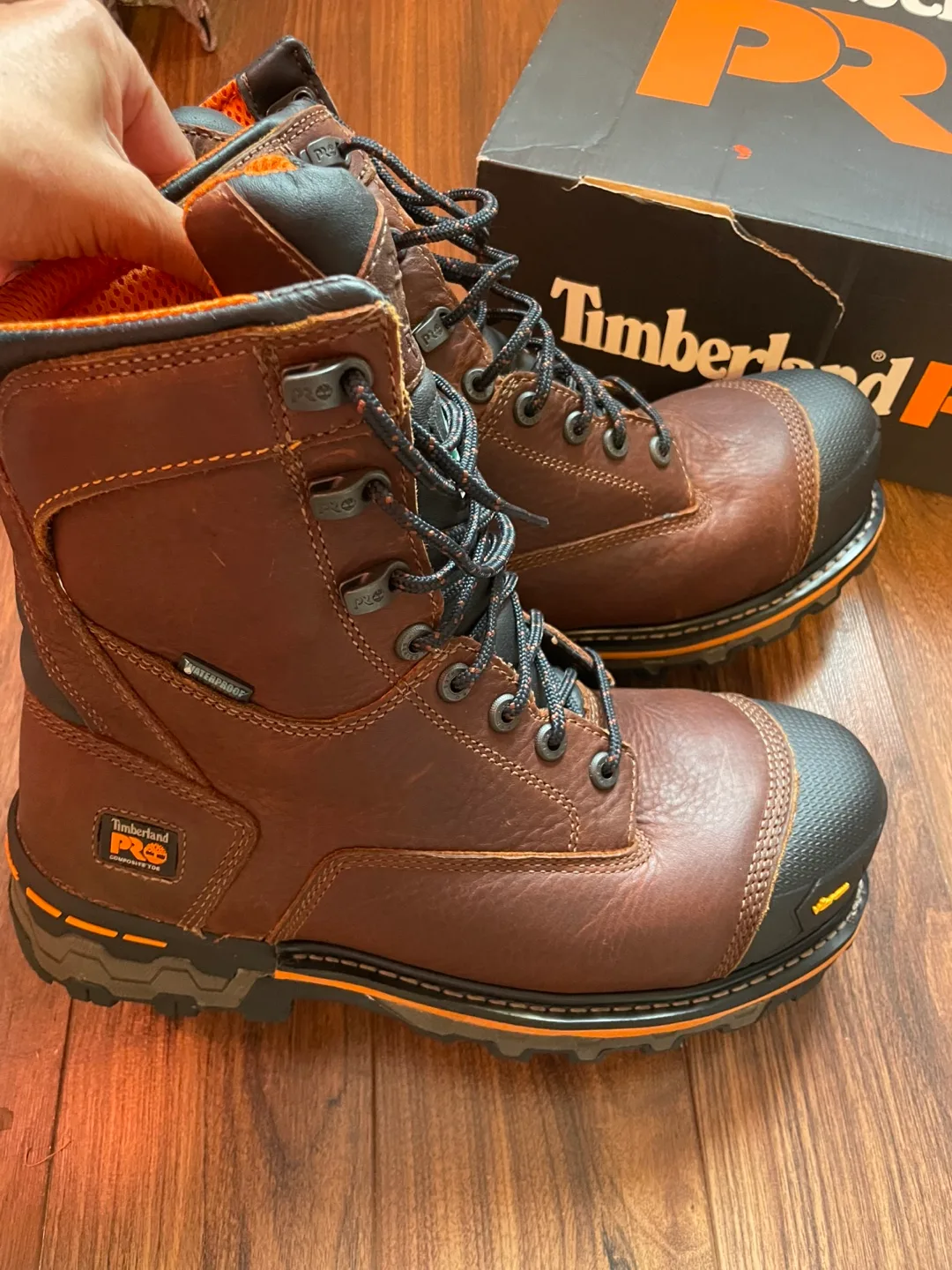 Timberland PRO 8" Mens Brown Leather Work Boots - Size 10 image indicator(4)