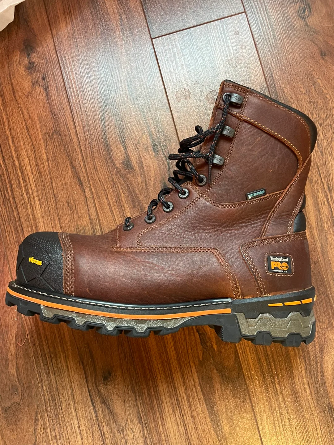 Timberland PRO 8" Mens Brown Leather Work Boots - Size 10 image indicator(2)