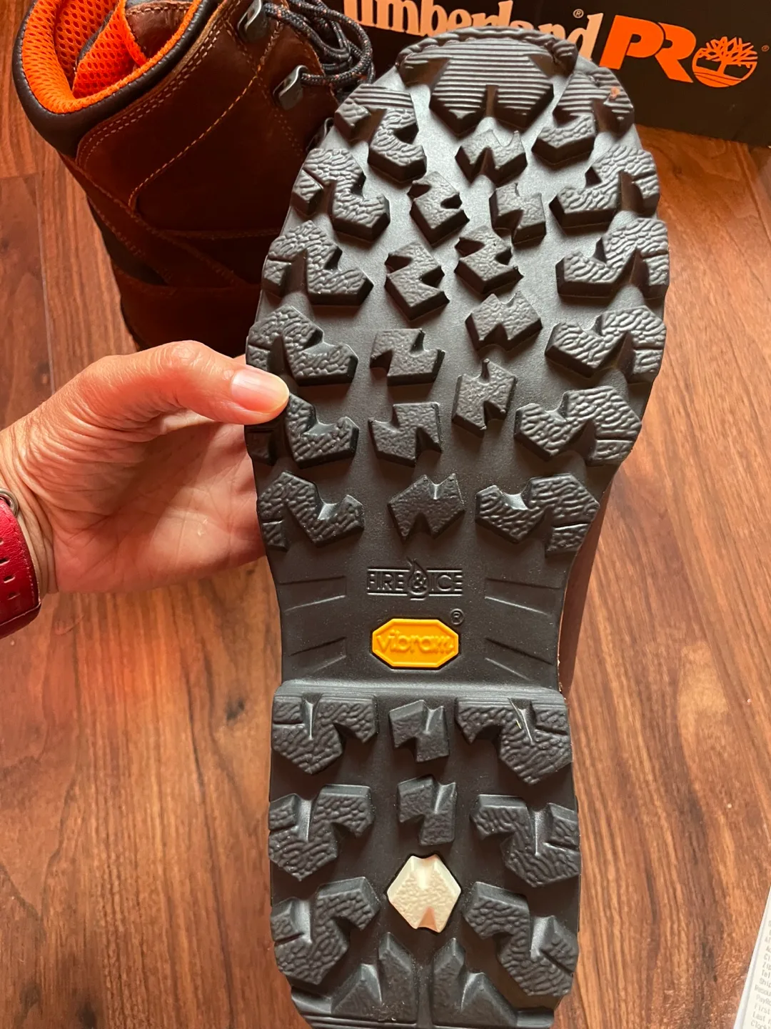 Timberland PRO 8" Mens Brown Leather Work Boots - Size 10 image indicator(5)