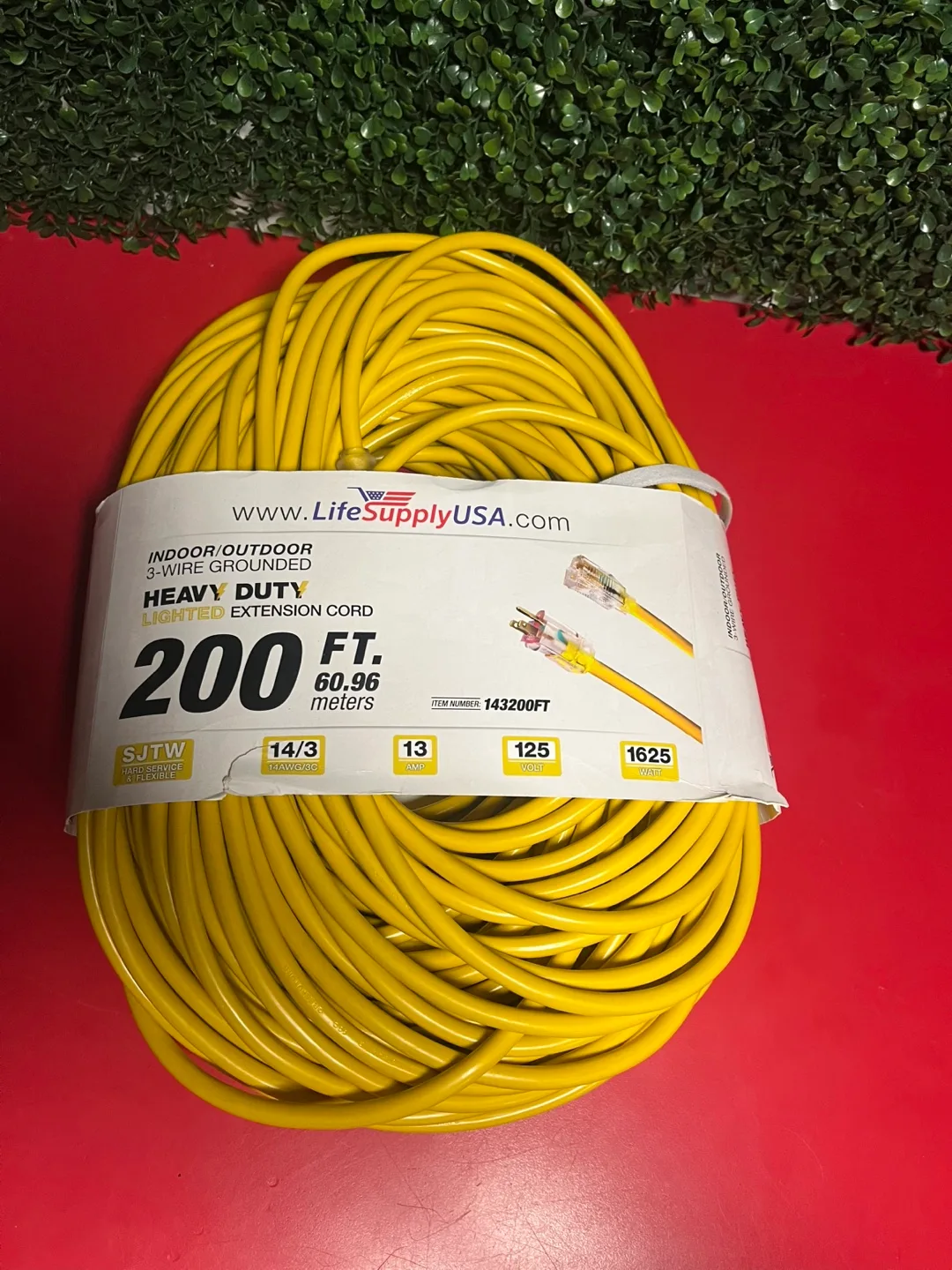 200ft Yellow Extension Cord thumbnail