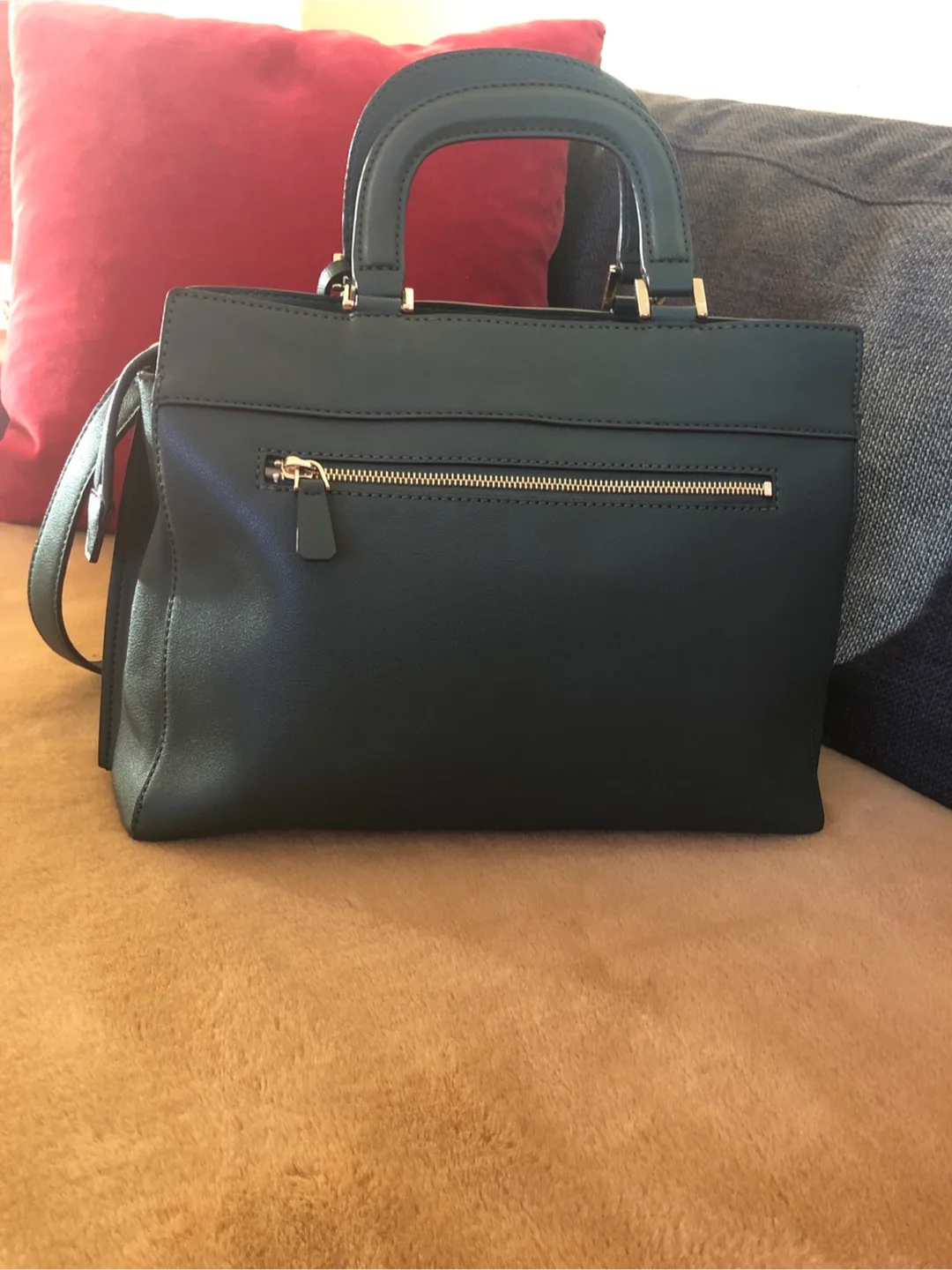 Guess Green Satchel Handbag image indicator(4)