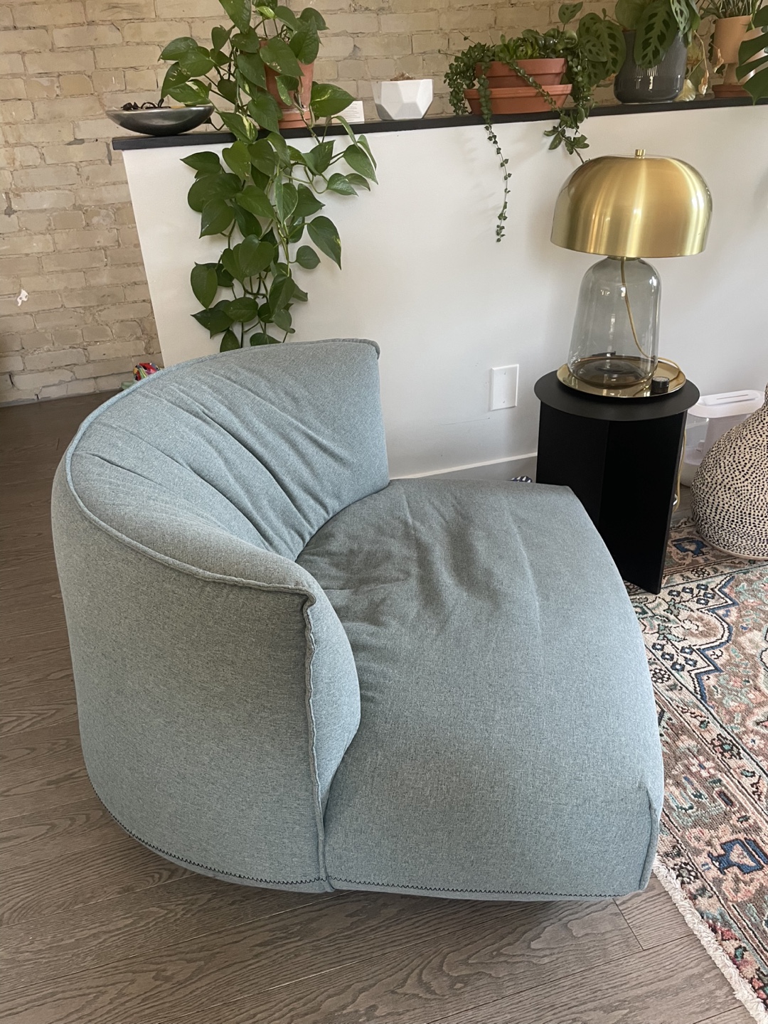 Light Blue Stylish Armchair