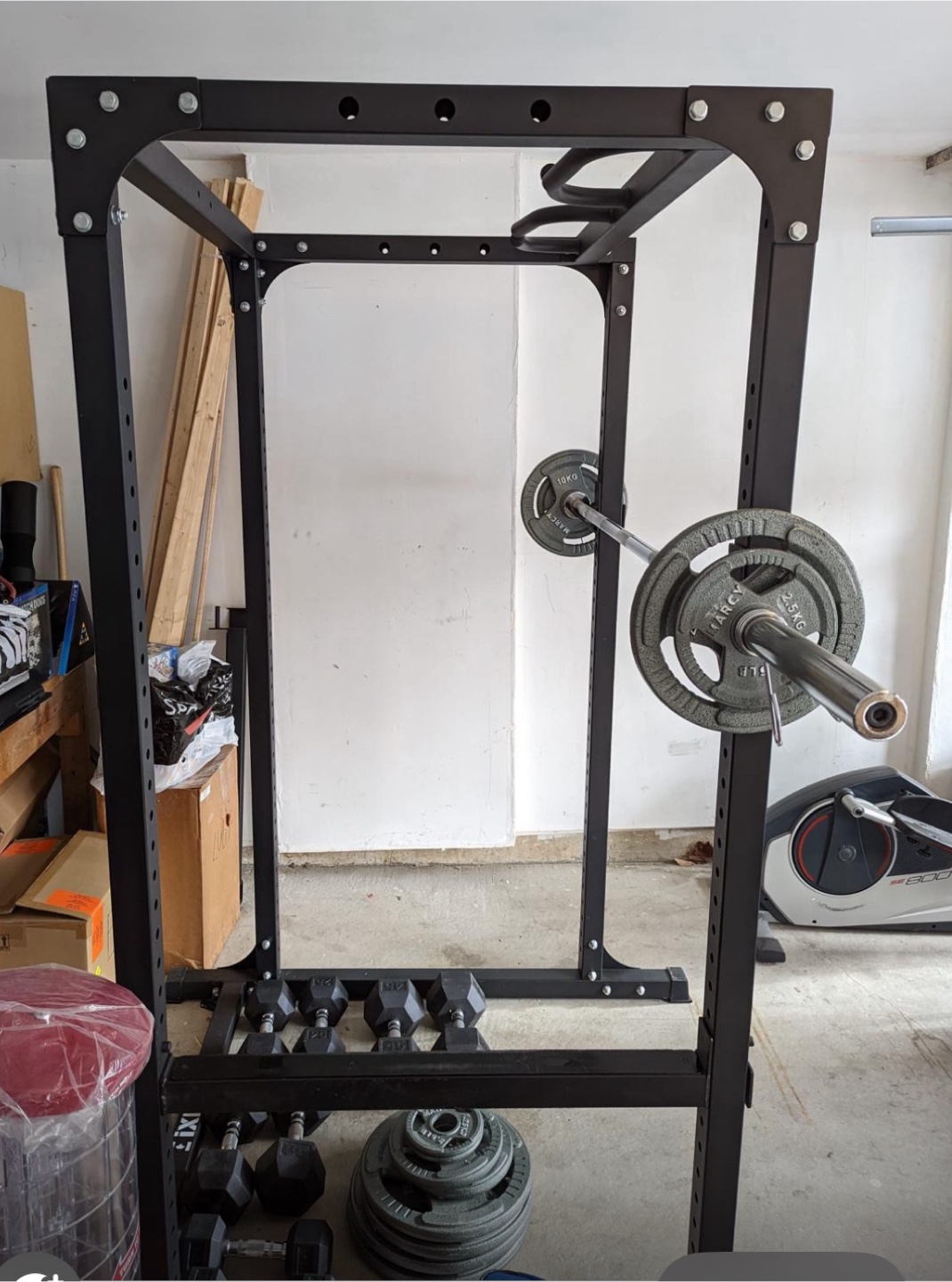 Marcy Black Power Cage plus the weights
