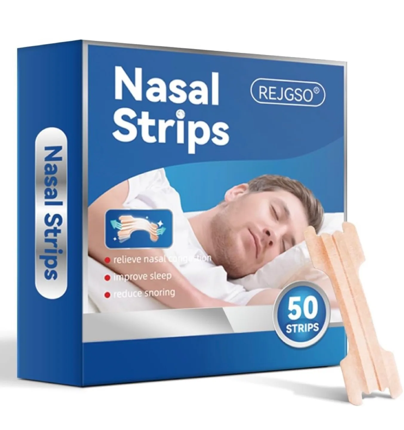 Snoring Nasal Strips - 50 Strips thumbnail