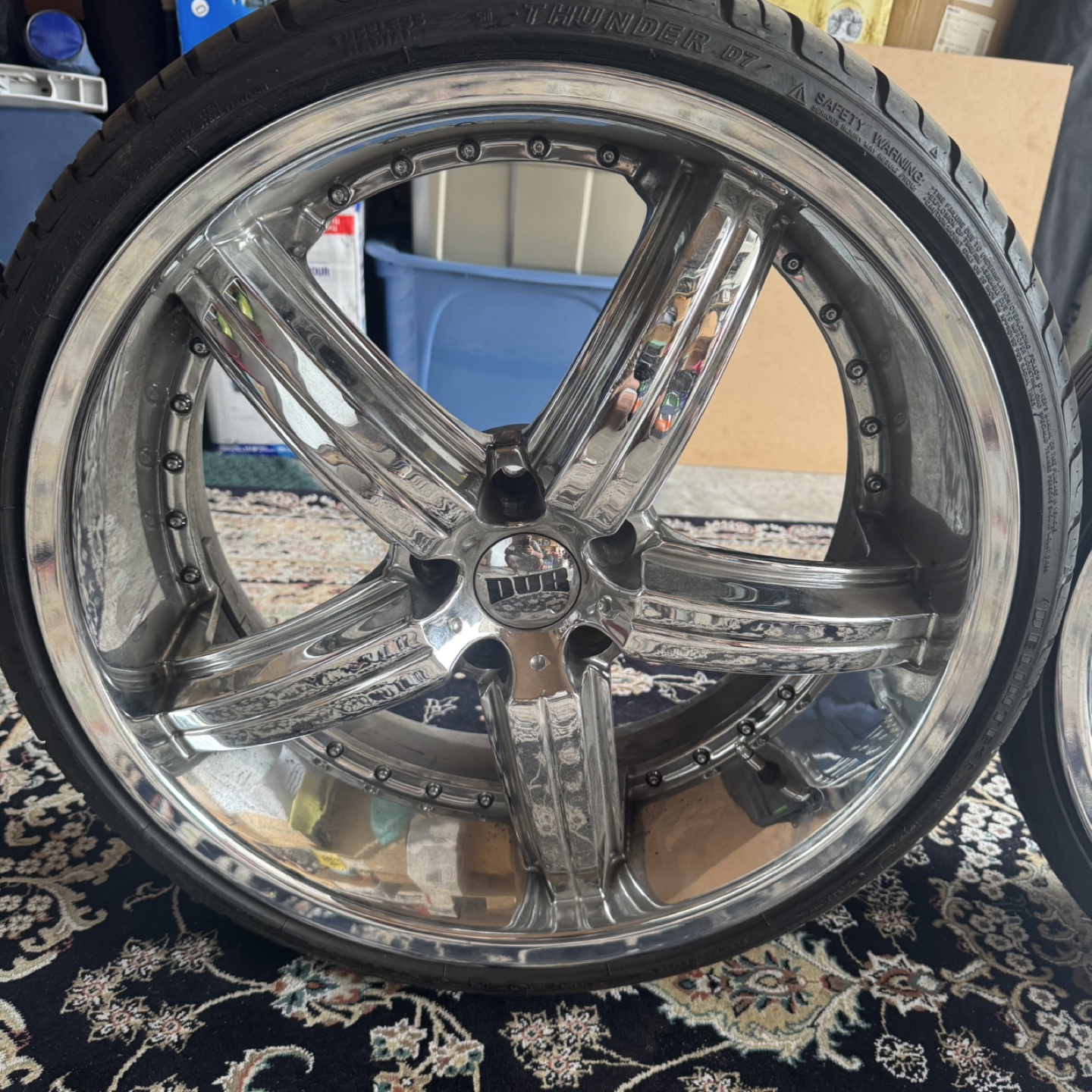 DUB Chrome Wheels with Tires - photo 2