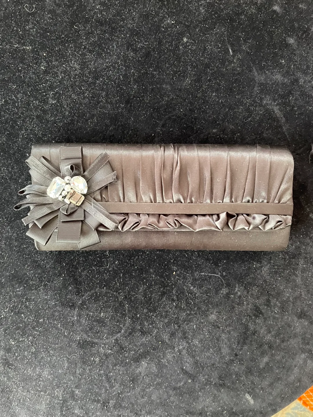 Clutch Bag with Bow/Rhinestone Detail thumbnail