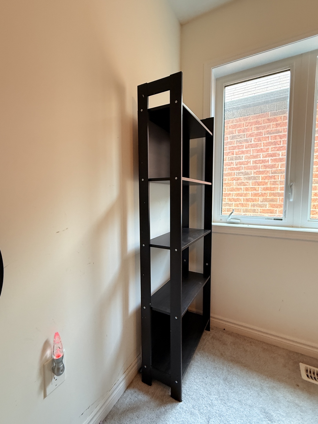 Dark Brown Wooden Ladder Shelf - photo 2