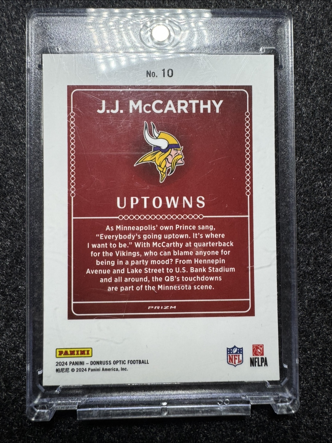 J.J. McCarthy Rookie Uptown - photo 2
