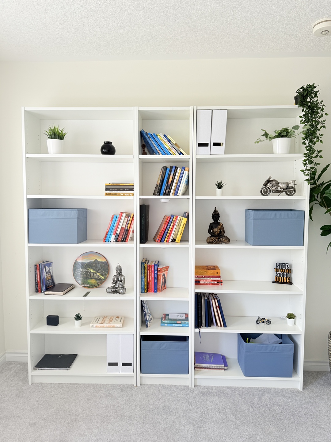 3 White Bookcases - photo 3