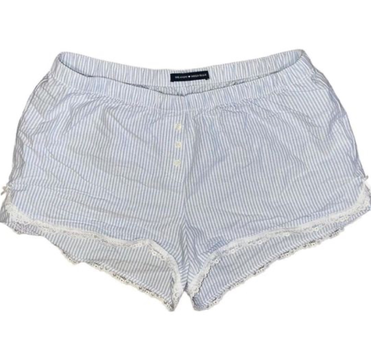 Brandy Melville Blue Striped Shorts