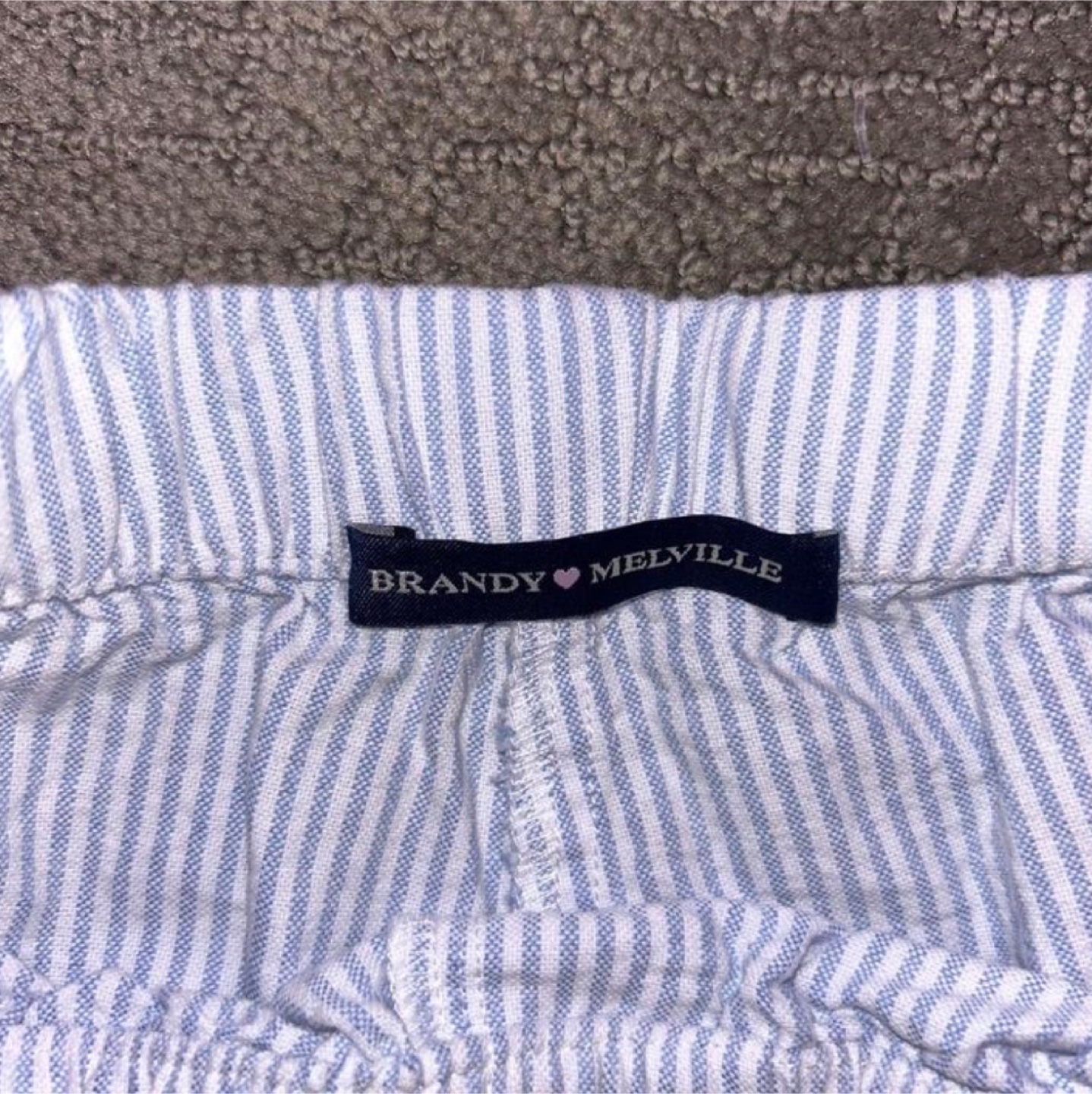 Brandy Melville Blue Striped Shorts - photo 2