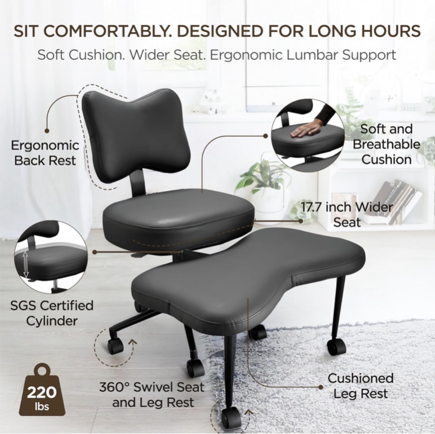 Meditation Chair  for Adults with Wheels - photo 3