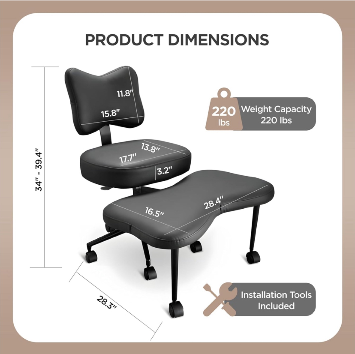 Meditation Chair  for Adults with Wheels - photo 2