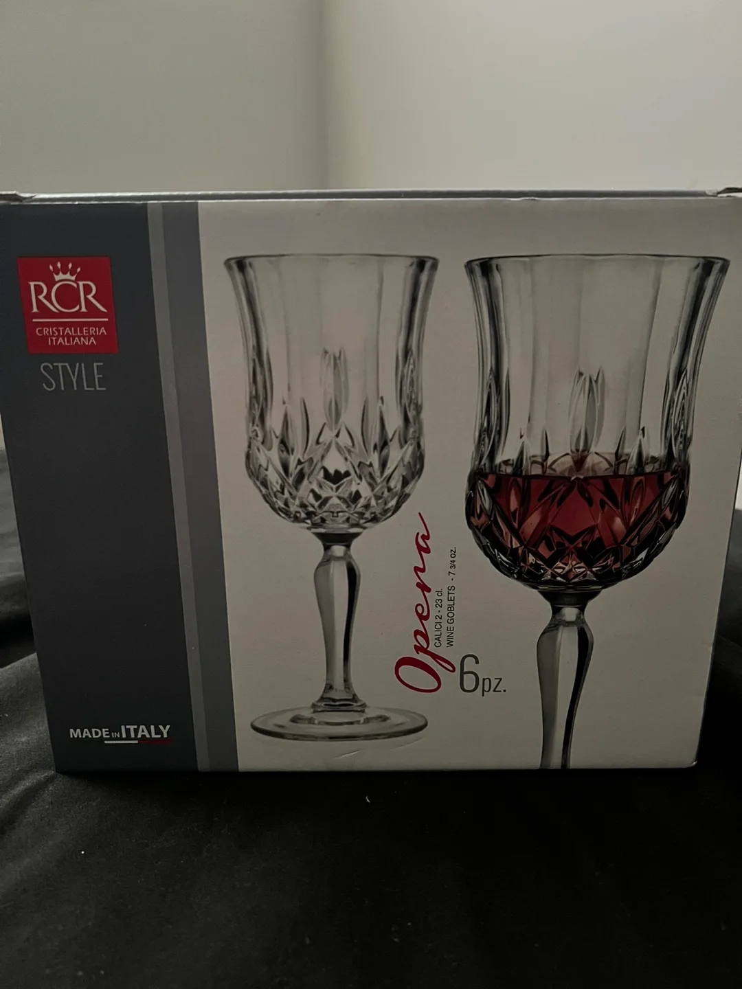 RCR Cristalleria Italiana Opera Wine Goblets - Set of 6 thumbnail