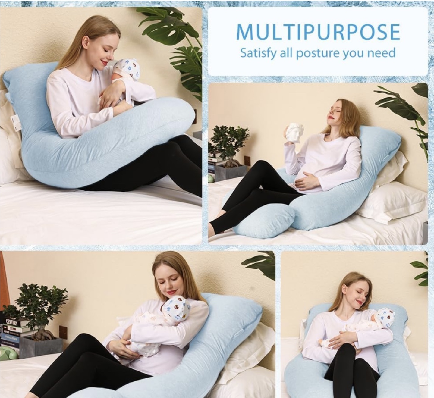 59 inch Cooling Pregnancy Pillow - Full Body Support - photo 3