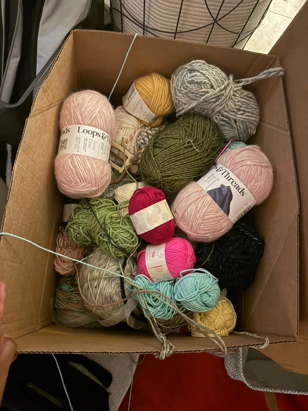 Yarn Lot - Loops & Threads, Assorted Colors thumbnail
