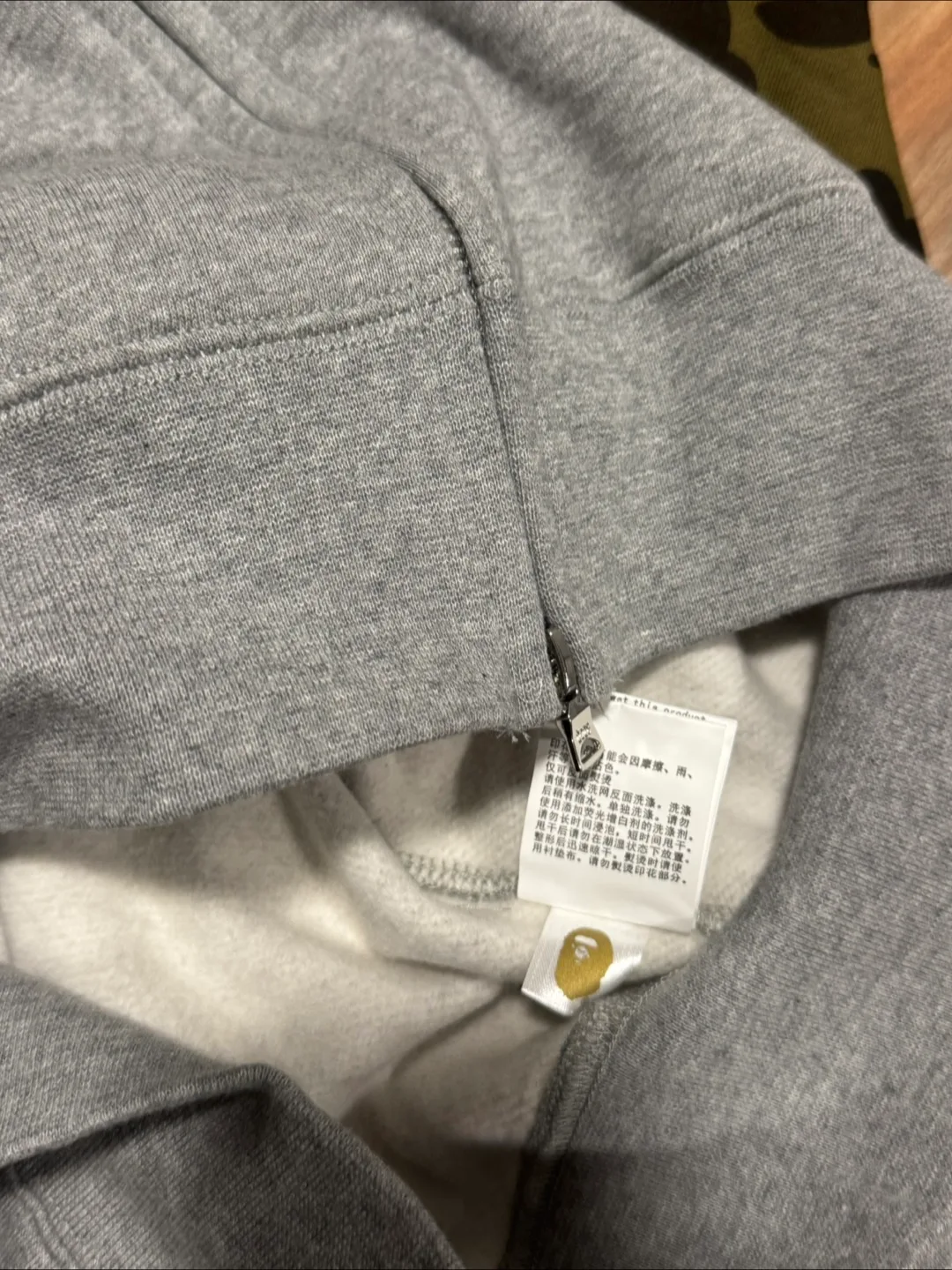 BAPE Shark Full Zip Hoodie - Grey/Camo image indicator(3)