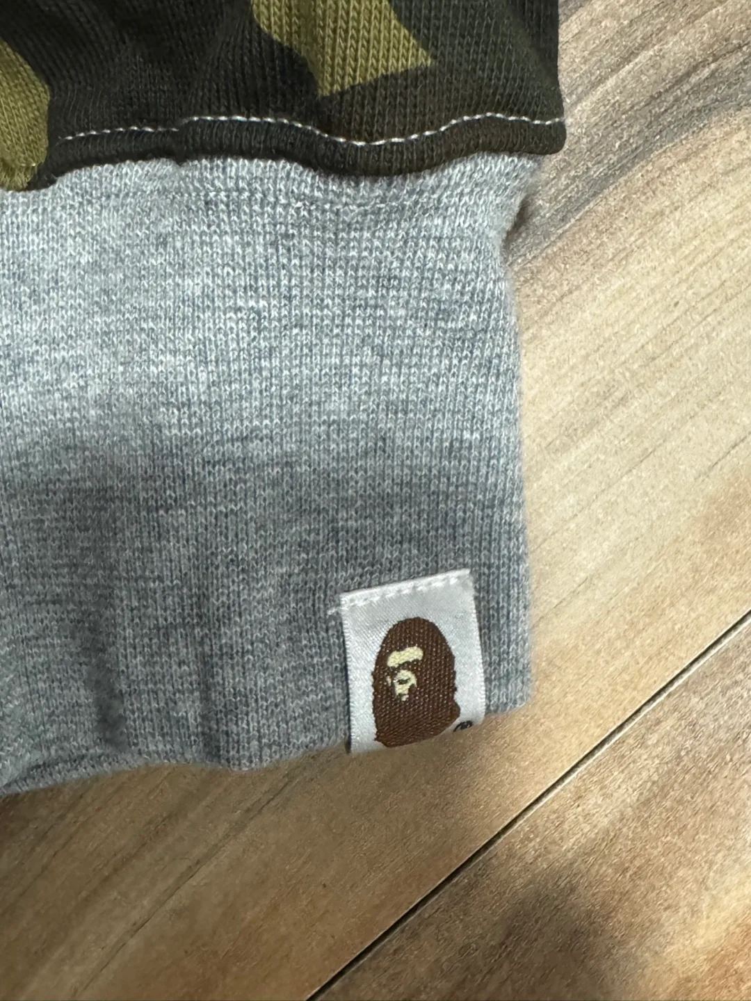 BAPE Shark Full Zip Hoodie - Grey/Camo image indicator(7)