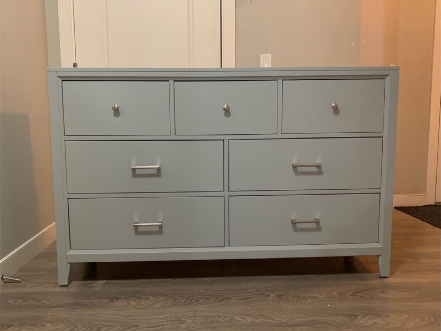 Grey 7-Drawer Dresser