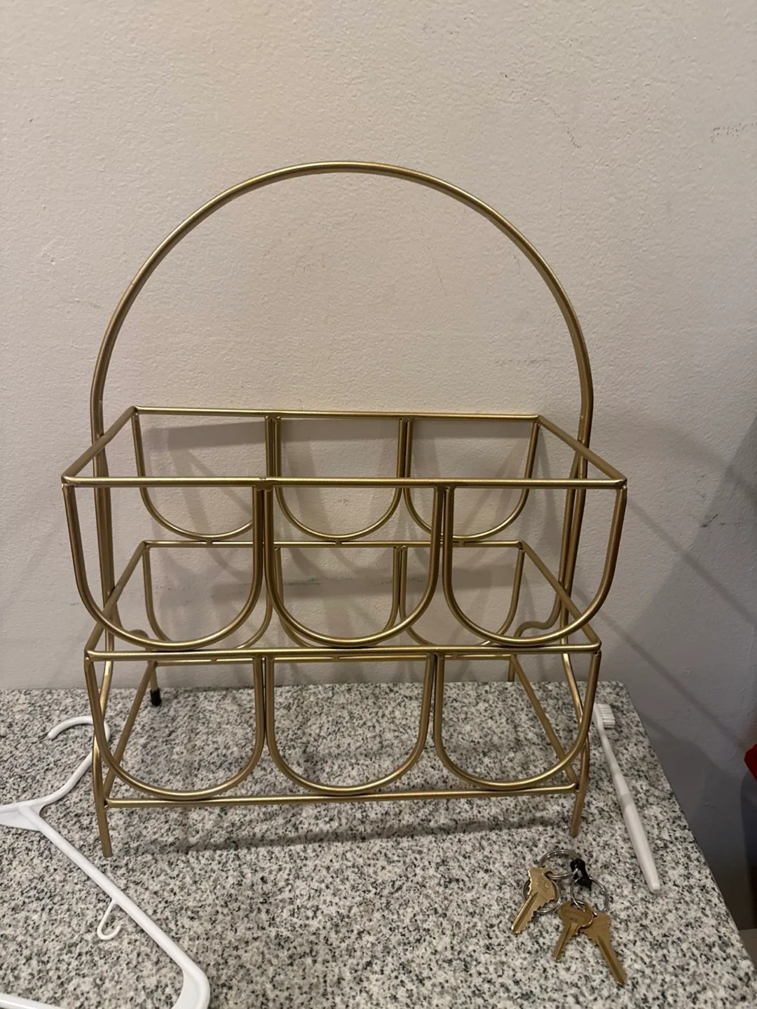 Gold Metal Wine Rack thumbnail