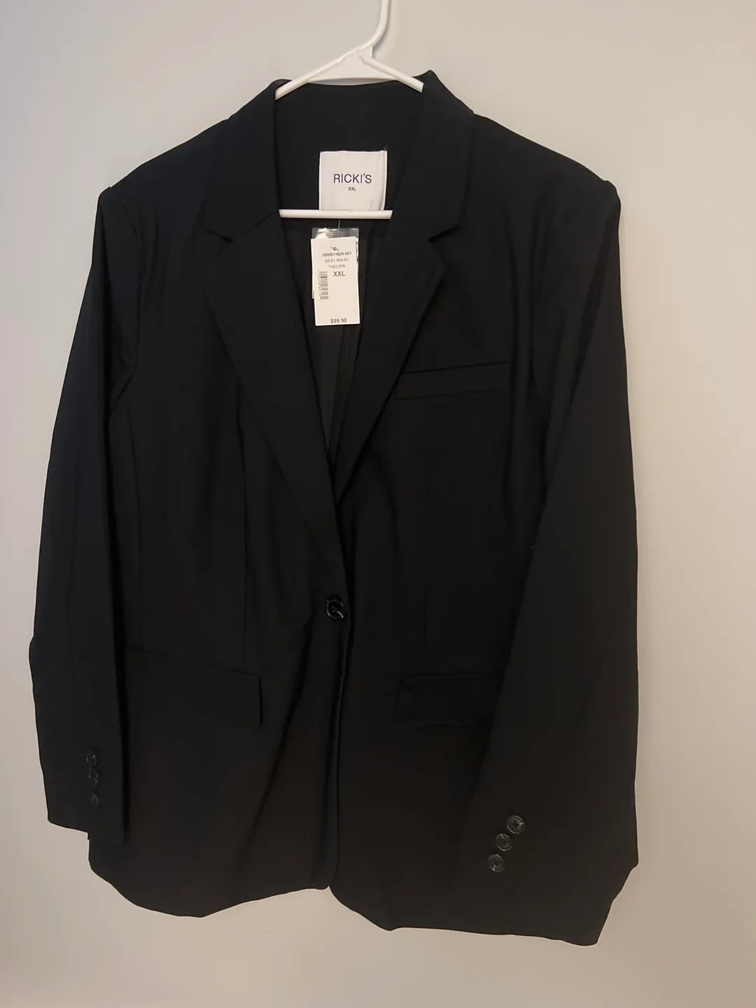 New! RICKI'S Black Blazer - Size XXL thumbnail