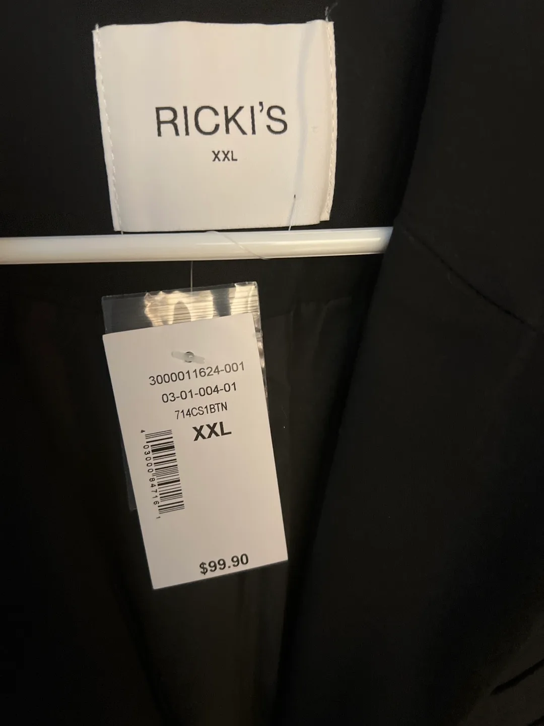 New! RICKI'S Black Blazer - Size XXL image indicator(2)