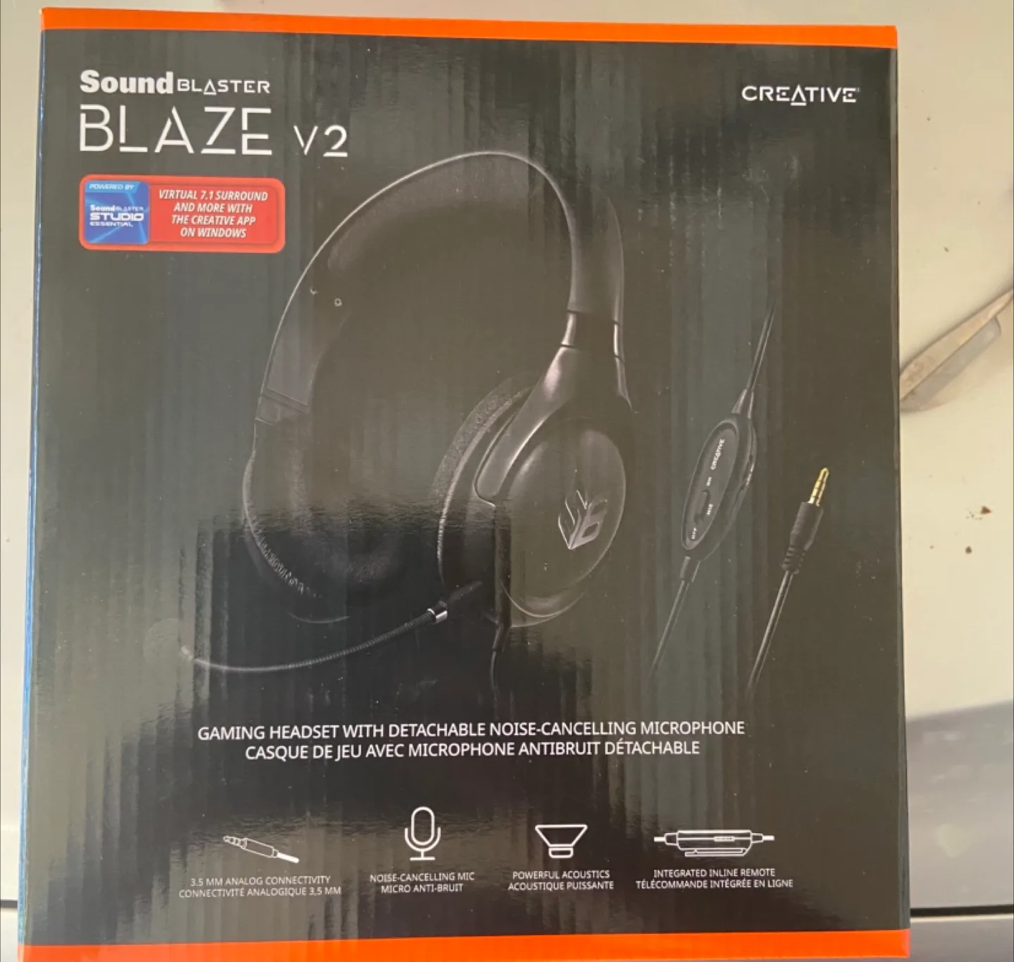 Creative Sound Blaster Blaze V2 Gaming Headset - NEW thumbnail