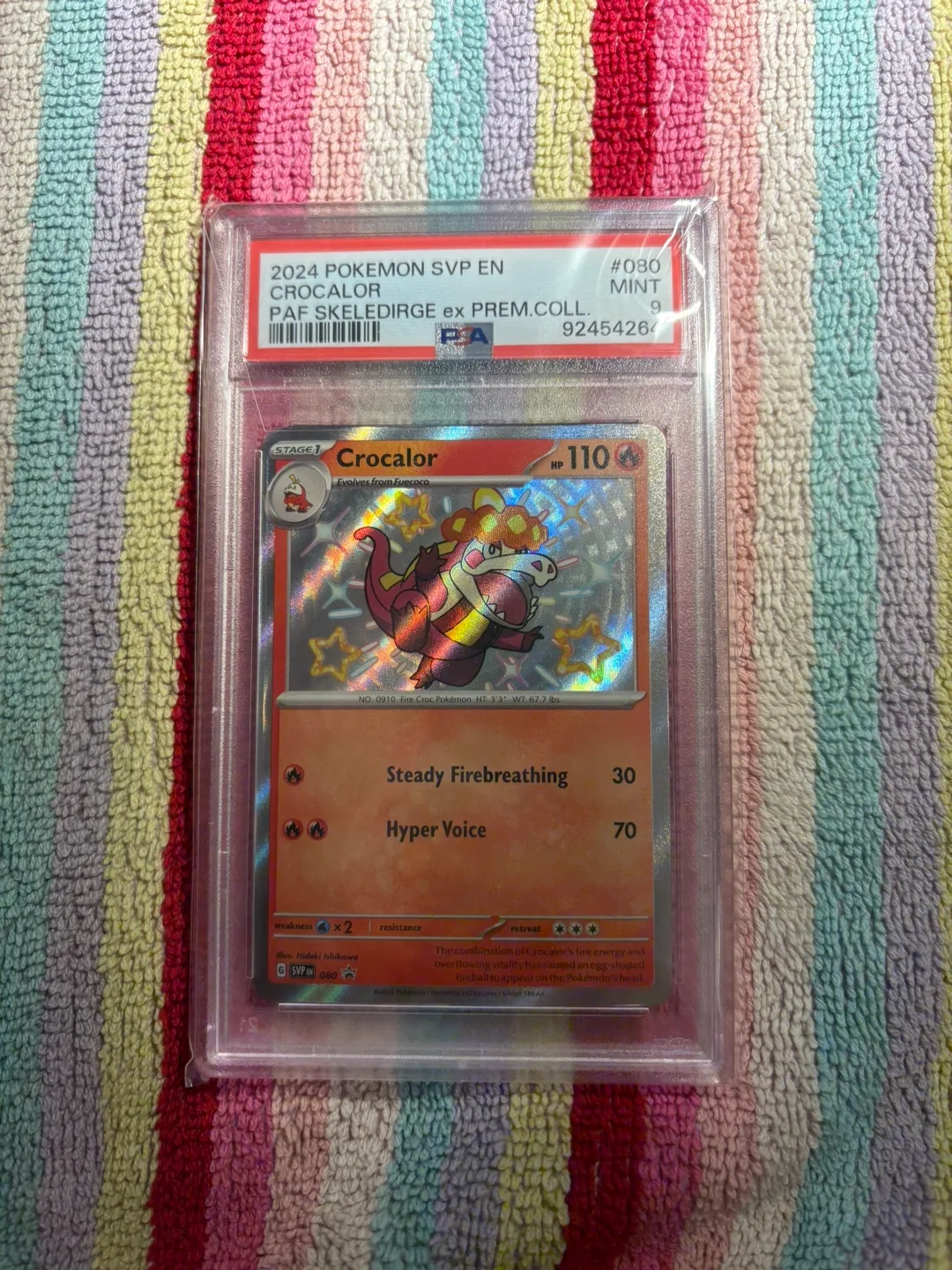 Crocalor Black Star Promo SVP080 PSA9 (very clean!) thumbnail