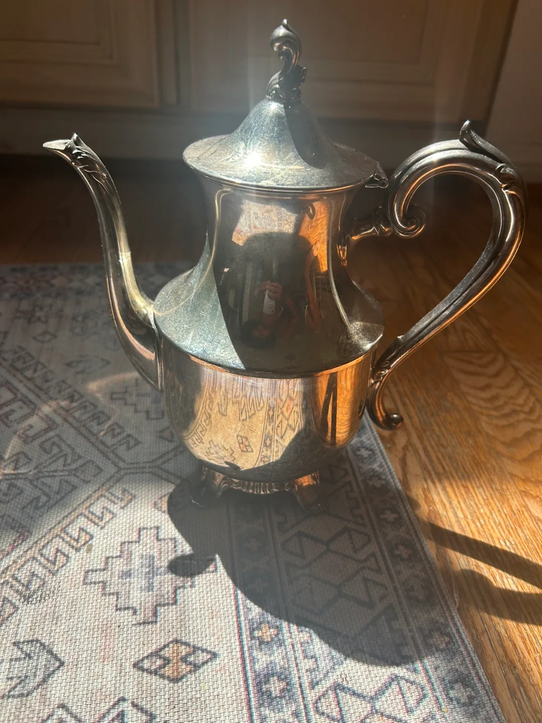 Vintage Silver Teapot autenthic thumbnail