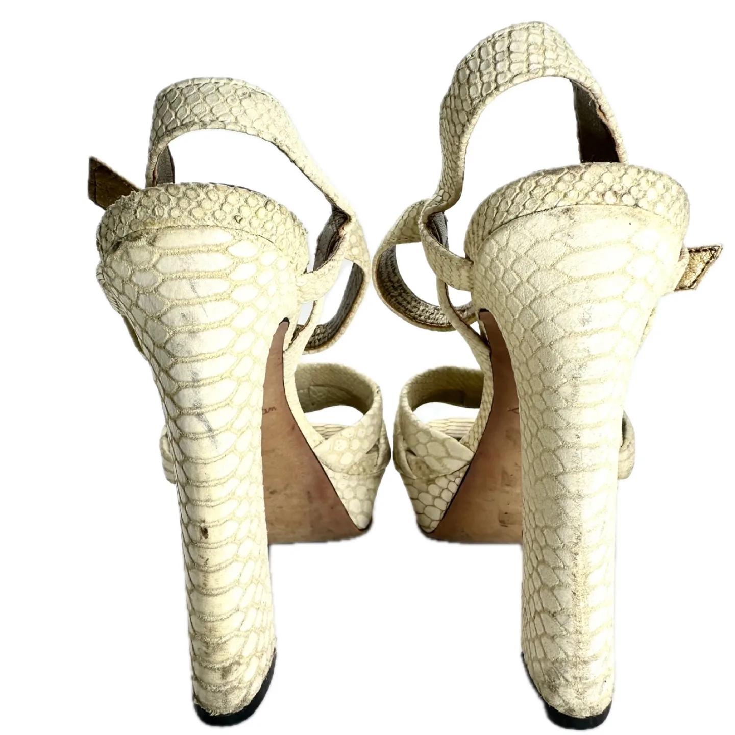 Sam Edelman Taryn Beige Leather Platform Ankle Strap Sandals 8.5 image indicator(6)