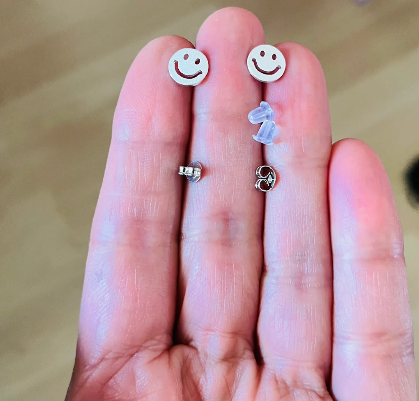 Smiley Face Stud Earrings thumbnail
