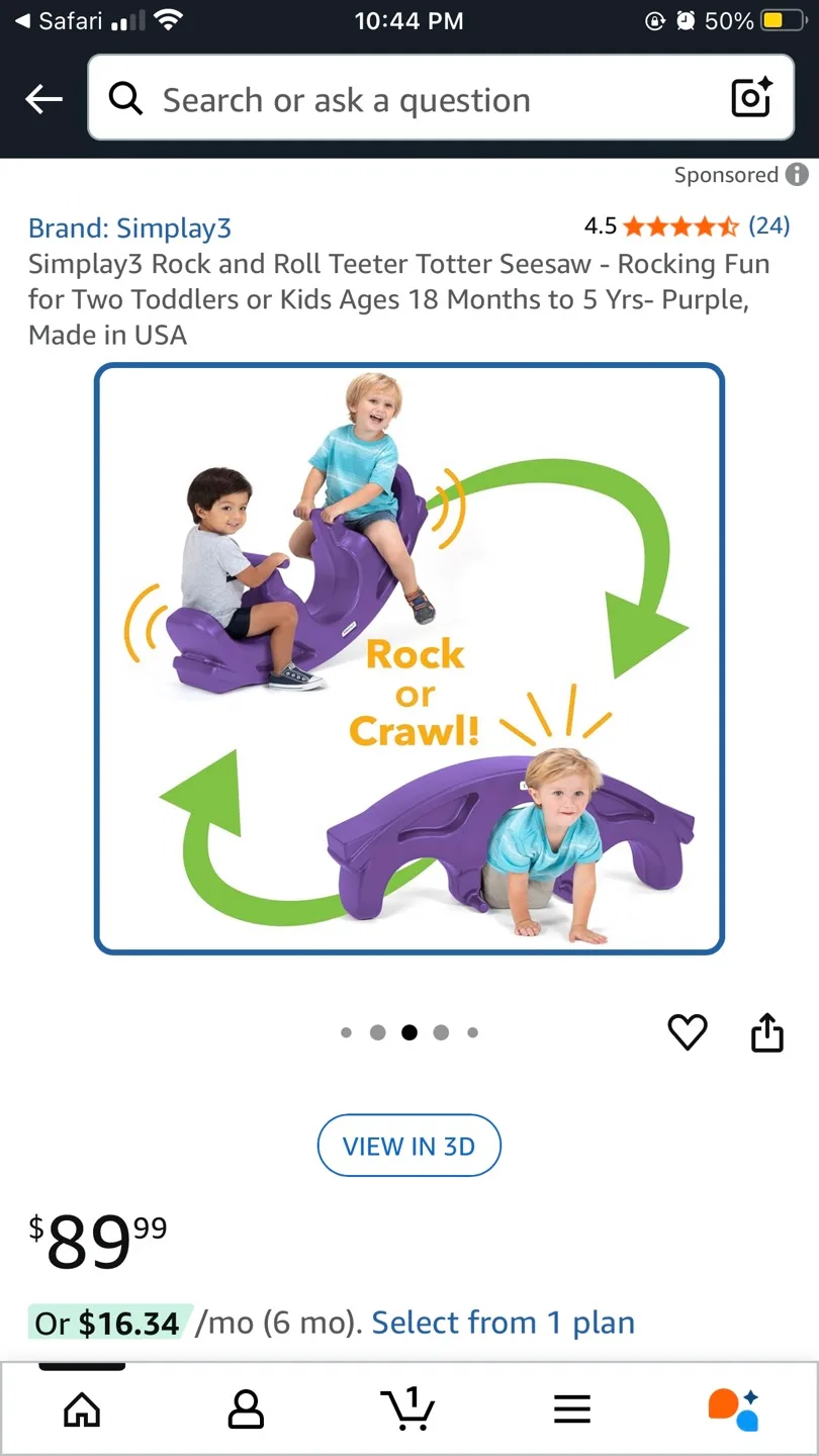 Simplay3 Rock and Roll Teeter Totter Seesaw thumbnail