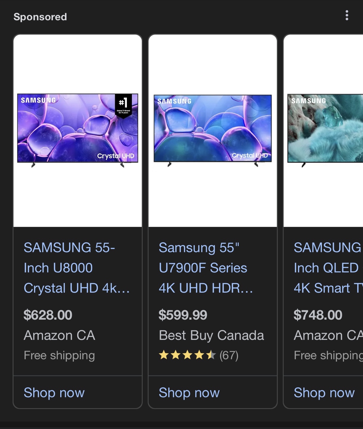 Samsung 55-Inch U8000 Crystal UHD 4K Smart TV - photo 2