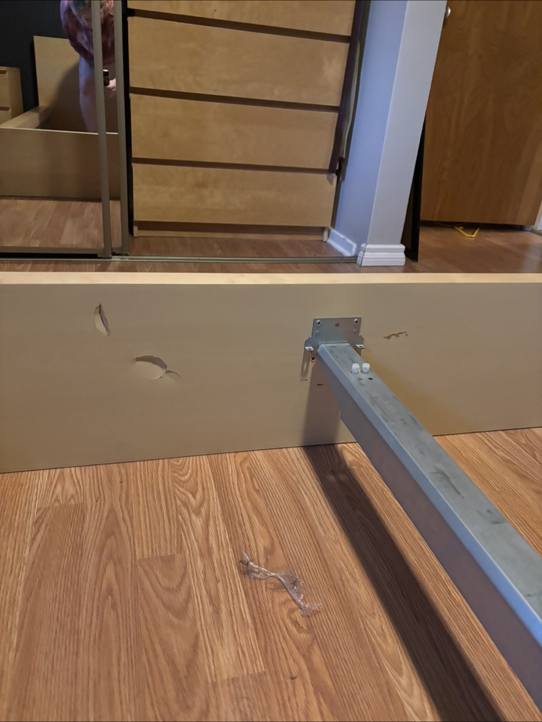 IKEA Malm Queen Bed Frame & Nightstand - photo 3
