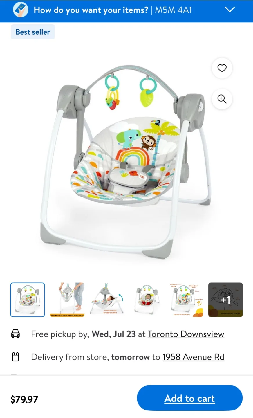 Ingenuity ConvertMe Swing-2-Seat - Excellent Condition! image indicator(3)