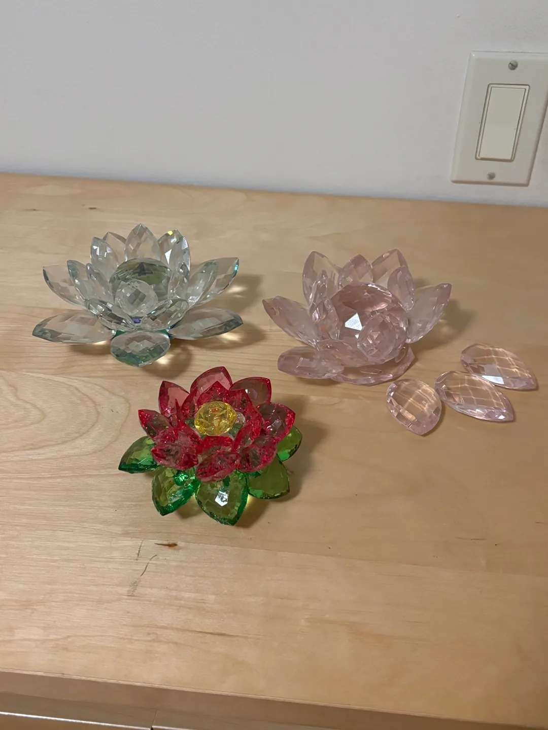 🪷 Set of Crystal Lotus Flower Decor thumbnail