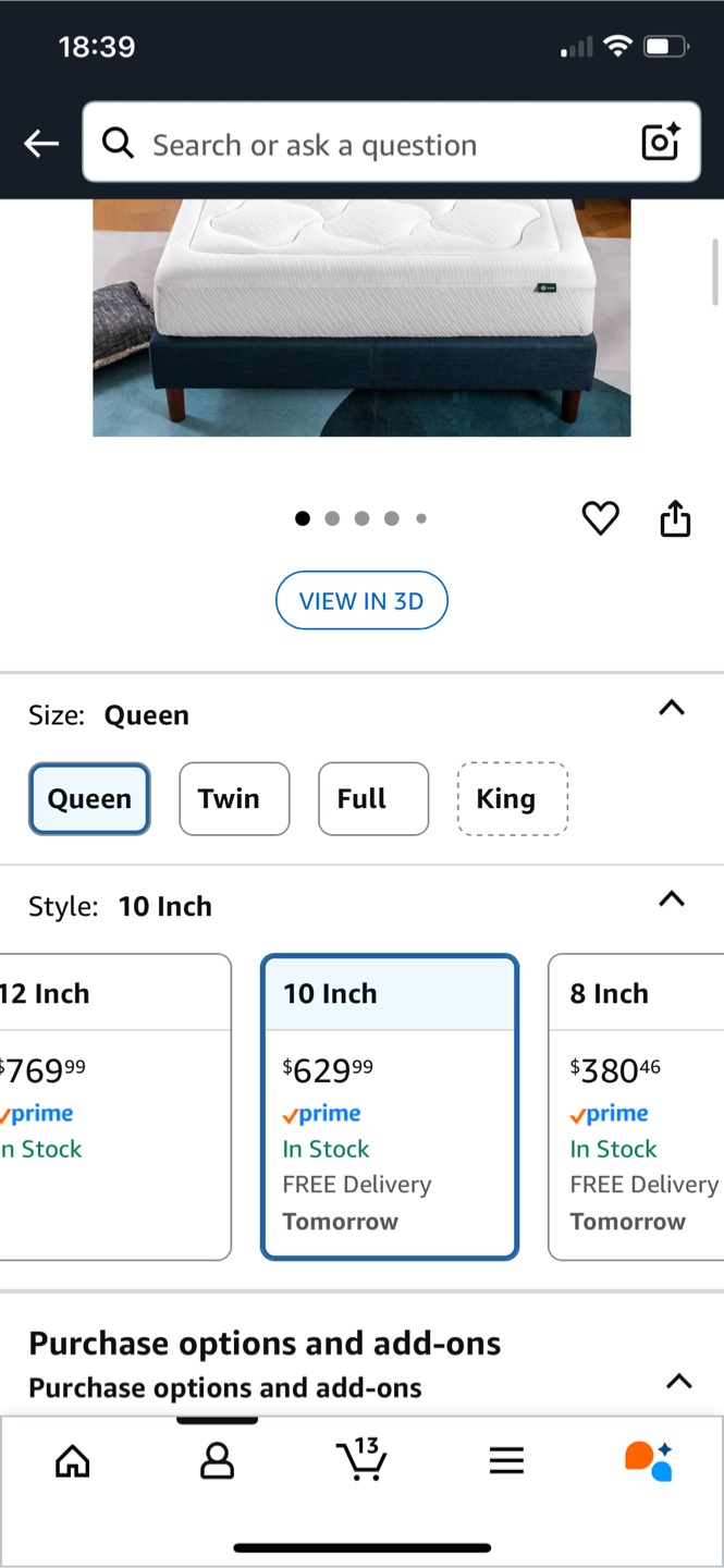 Zinus Queen Mattress, 10 Inch Cloud Premium - photo 2
