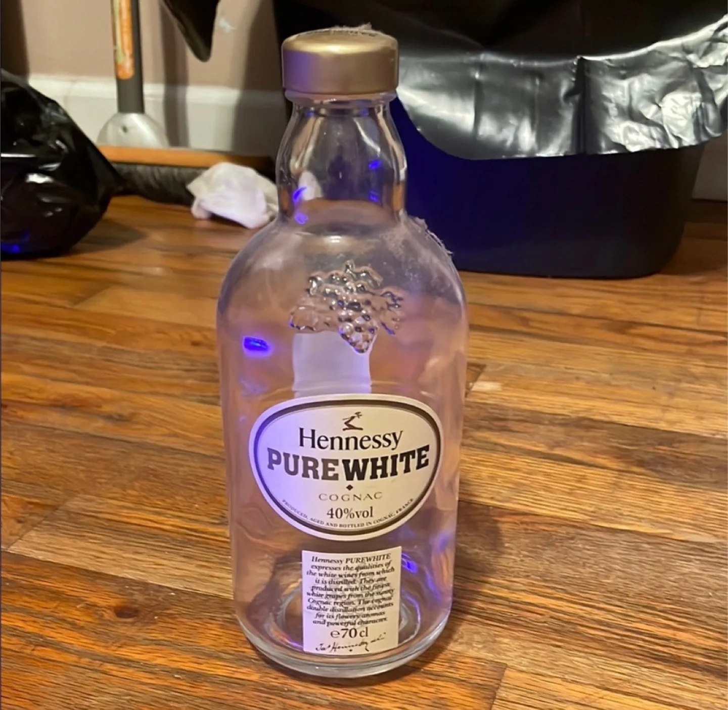 Hennessy Pure White Cognac Empty Bottle thumbnail