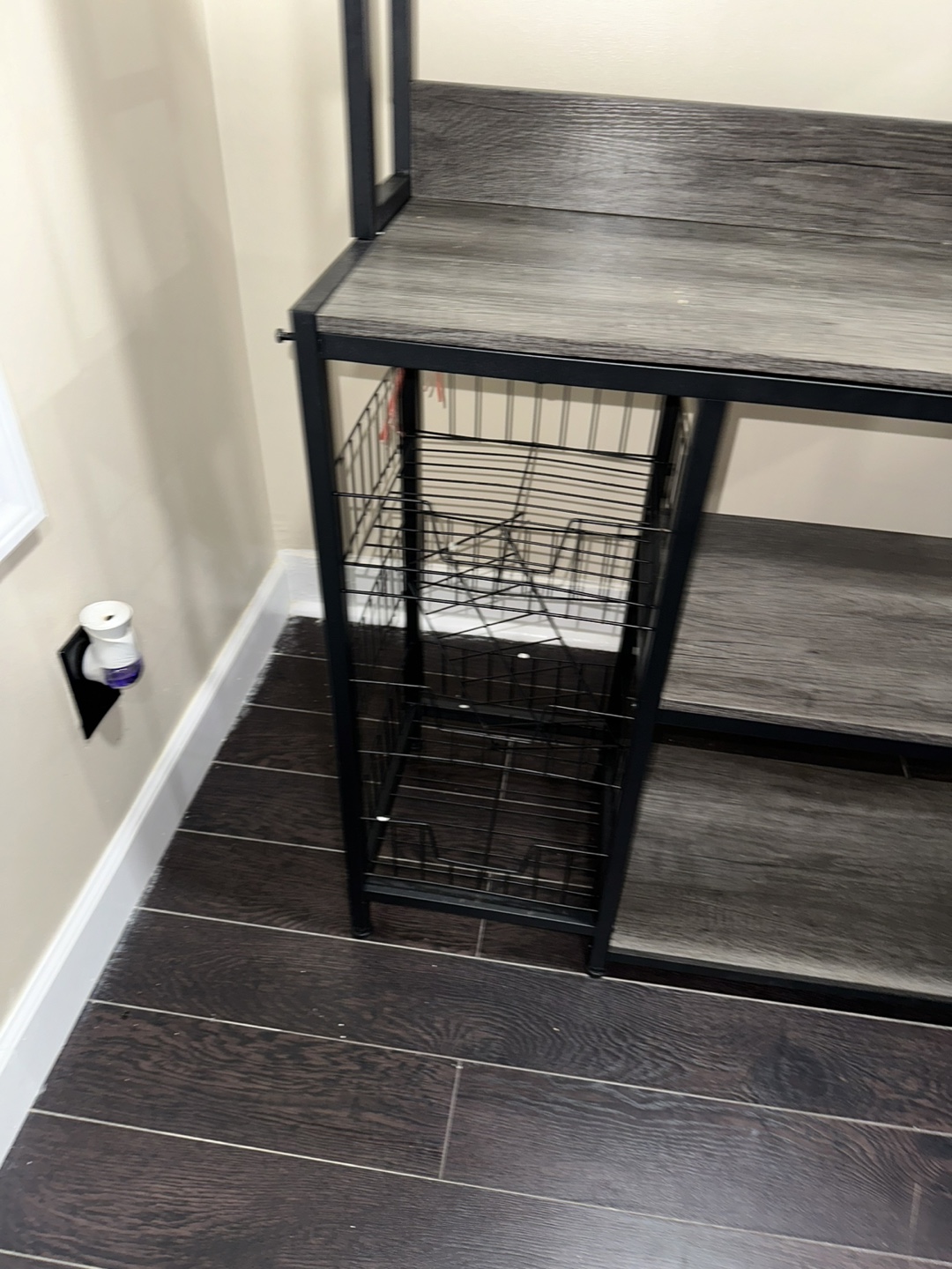 Grey Baker's Rack with Storage - photo 2