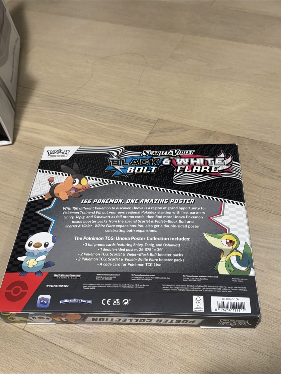 Pokemon Black Bolt & White Flare  Unova Poster Collection - photo 2