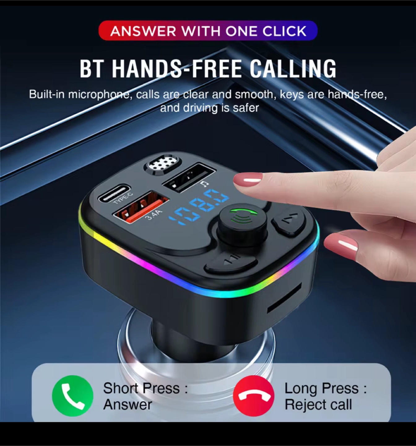 Bluetooth Hands-Free Car Adapter - photo 4