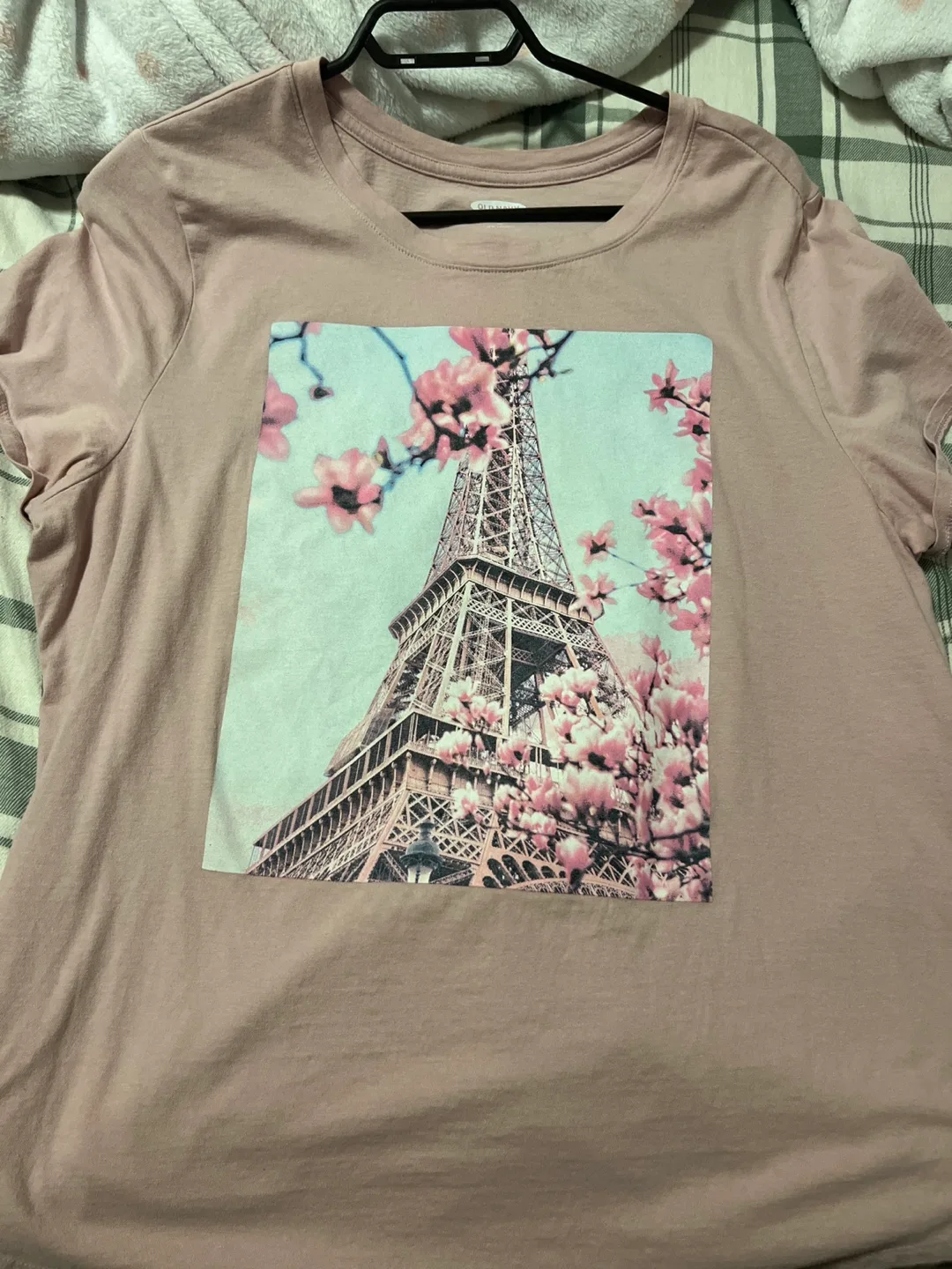 Pink Eiffel Tower Graphic Tee thumbnail