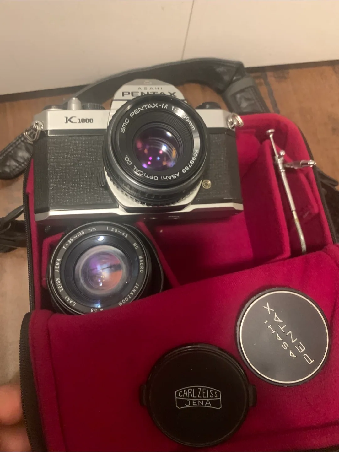 Pentax K1000 35mm Film Camera w/ Lenses image indicator(3)