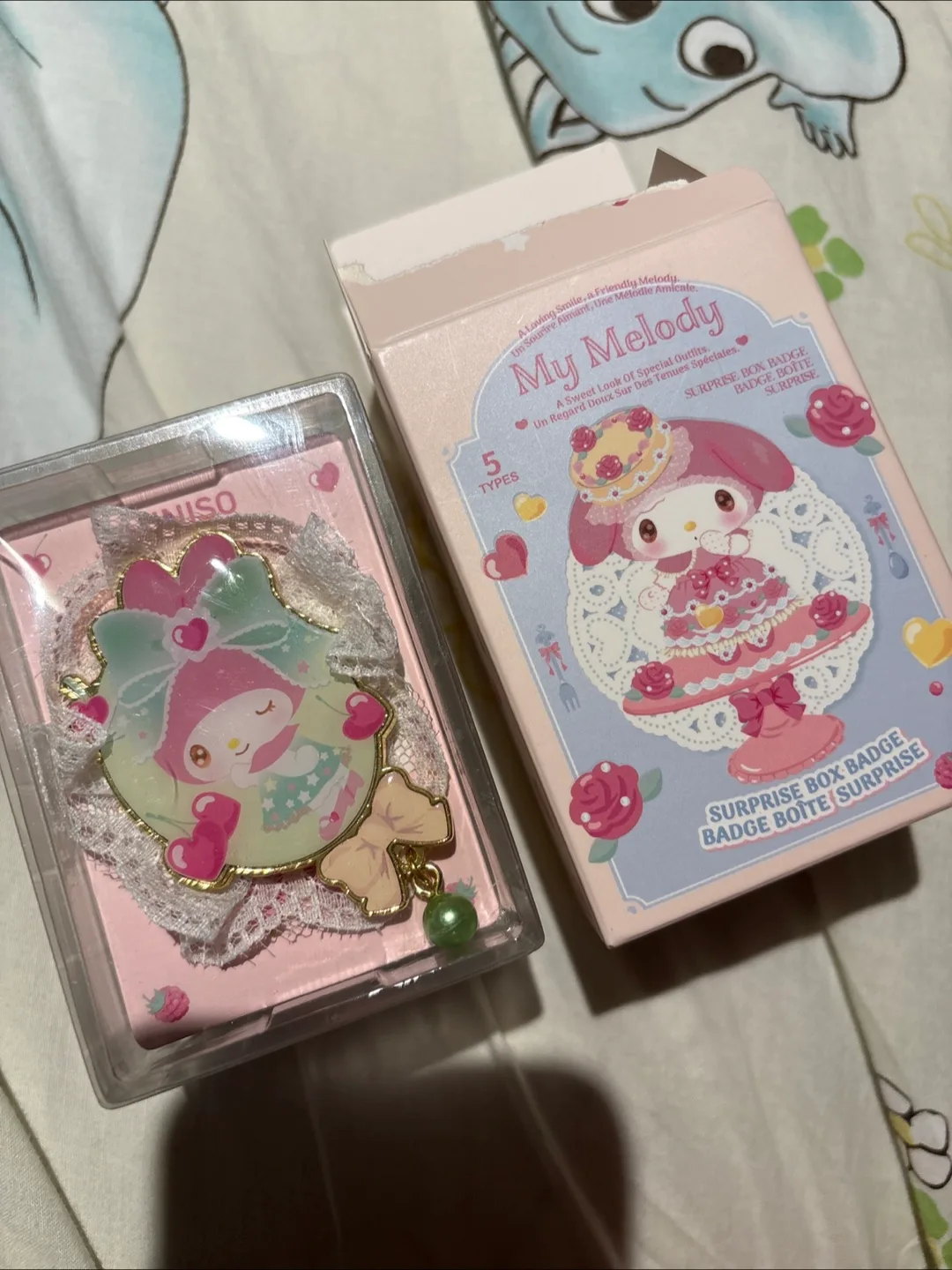 My Melody Surprise Box Badge by Miniso thumbnail