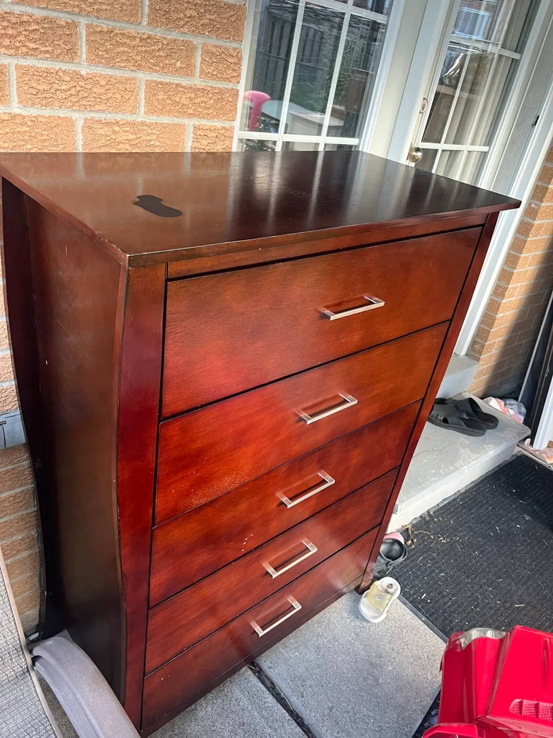 Wooden 5-Drawer Dresser solid thumbnail
